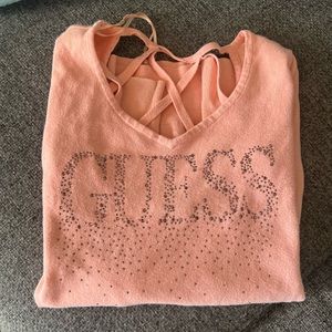 Guess xs/S pink sweater